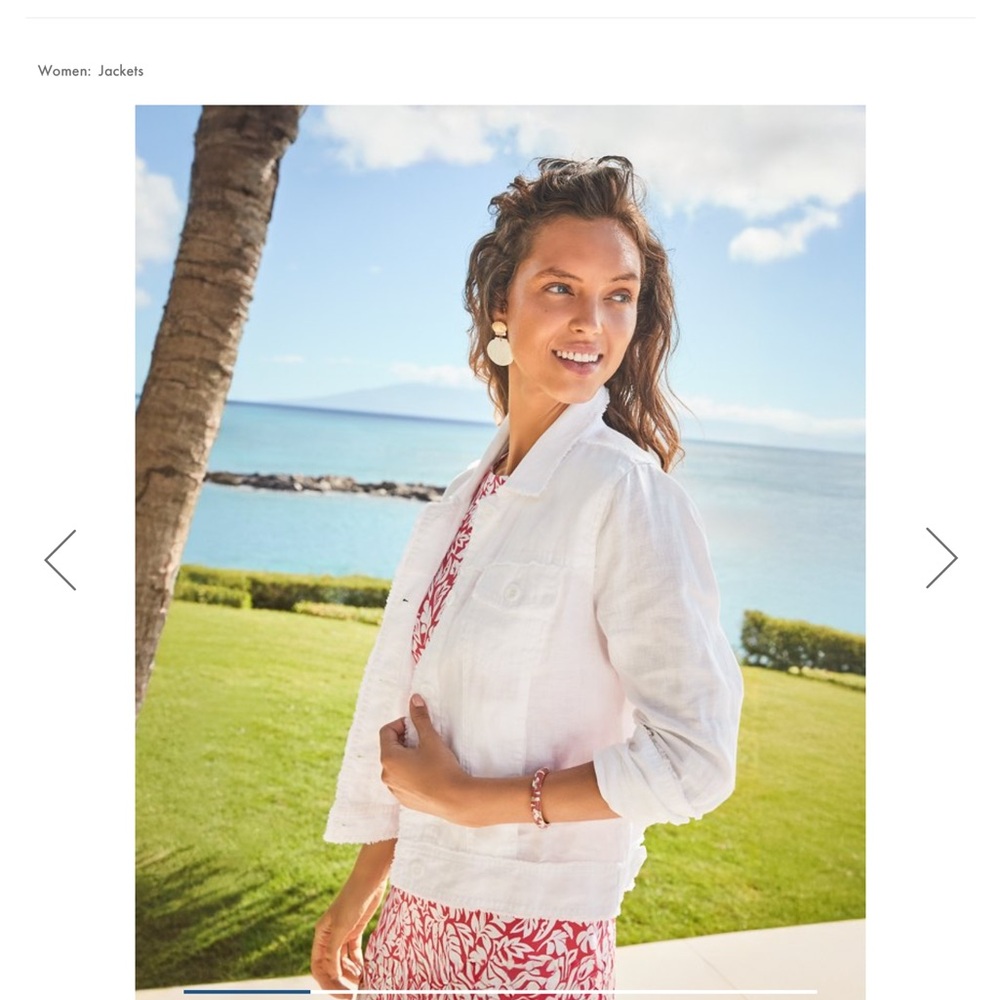 Tommy Bahama White Women's Jacket like new